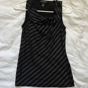 Women’s WHBM black and silver top